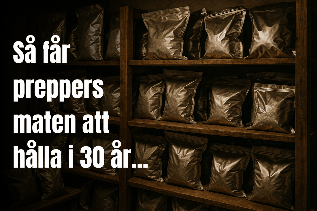 Så får preppers maten att hålla i 30 år – och du kan göra likadant