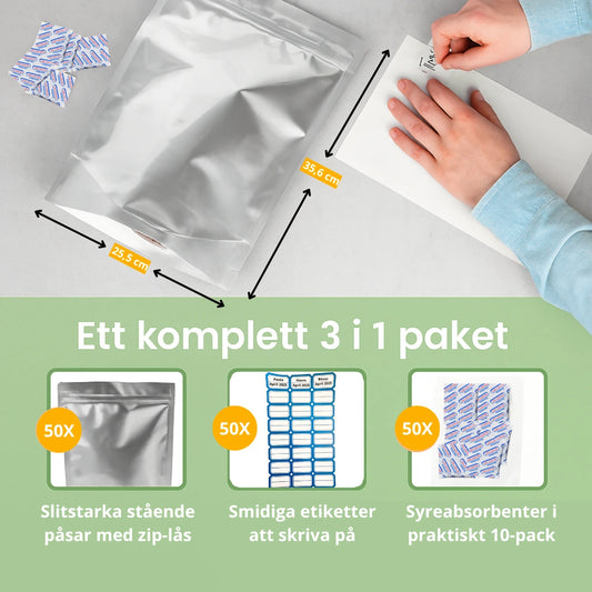 Mylarpåseset 3 månader