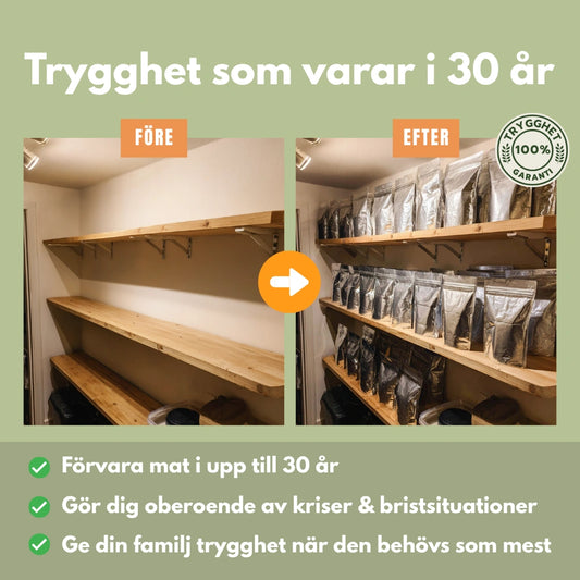 Mylarpåseset 30 dagar