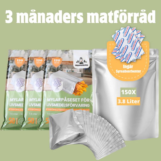 Mylarpåseset 3 månader