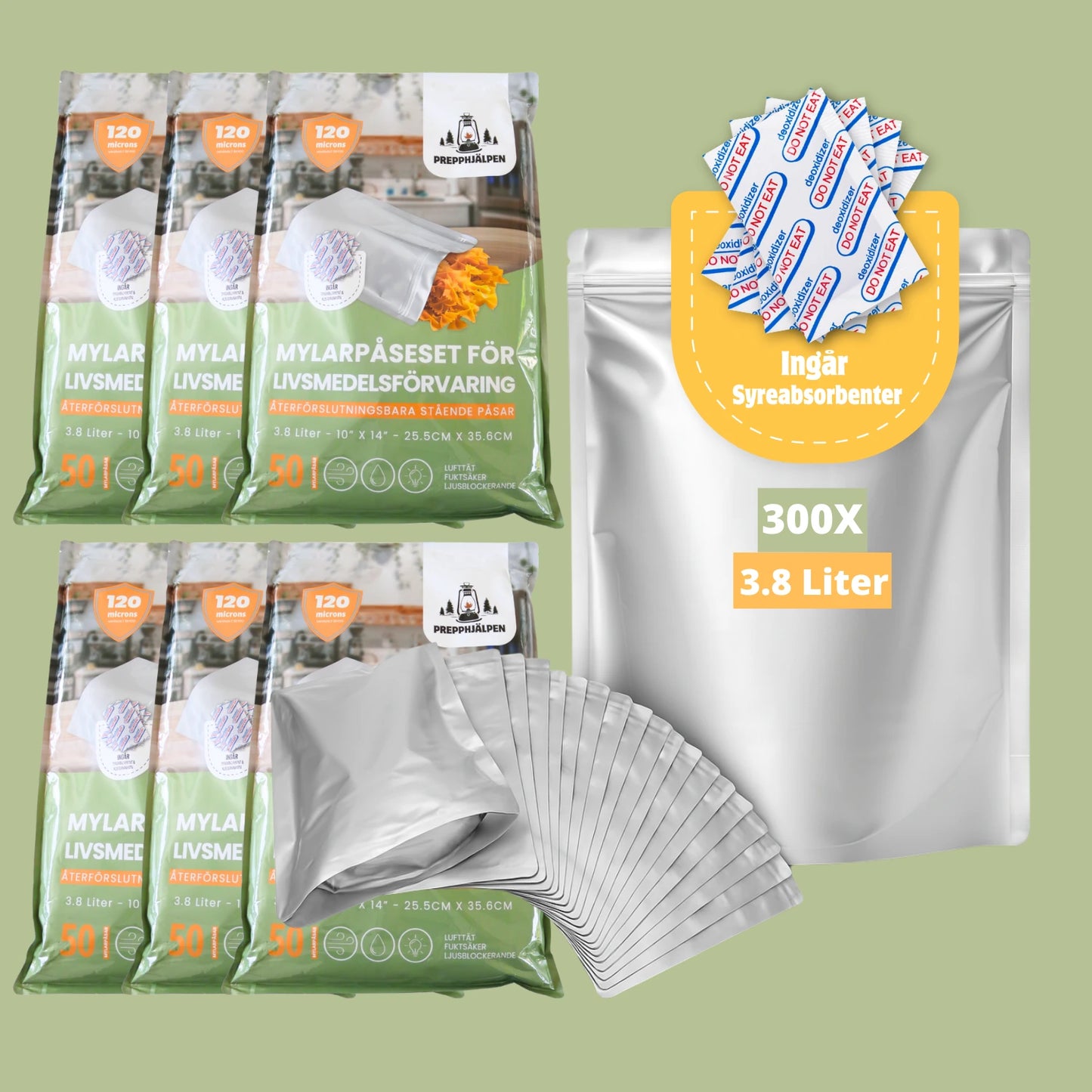 Mylarpåseset 6 månader