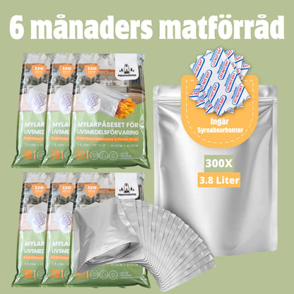 Mylarpåseset 6 månader