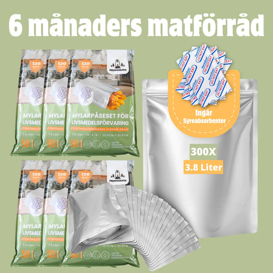 Mylarpåseset 6 månader